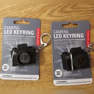 2 new camera keychains with flash sound photographer gift